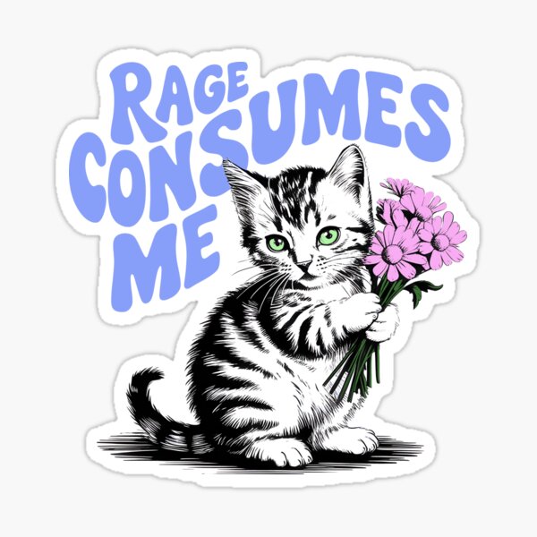 Item preview, Rage Consumes Me designed and sold by Angry Swan Designs.