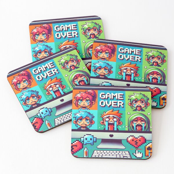 Item preview, Pixelated Game Over Sadness designed and sold by Imaginarium of Chaos falcon88 .