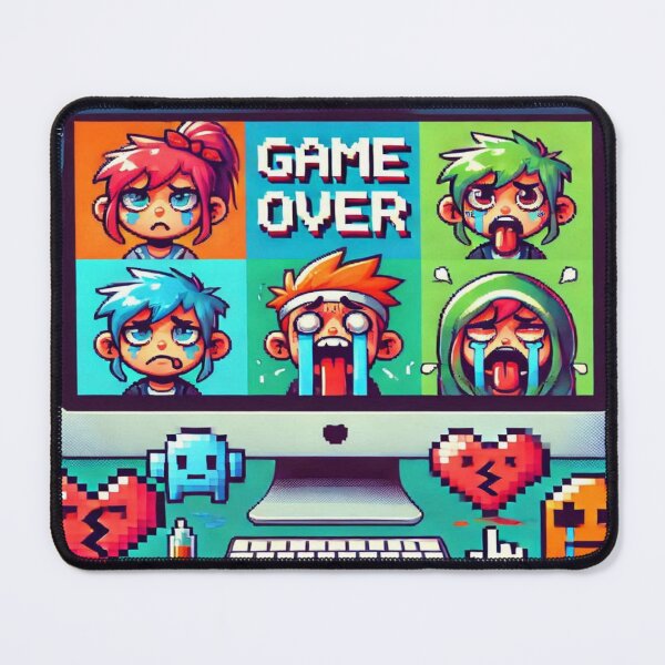 Item preview, Pixelated Game Over Sadness designed and sold by Imaginarium of Chaos falcon88 .