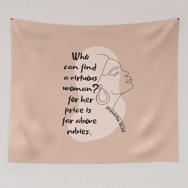 Item preview, Proverbs 31:10 - Who Can Find A Virtuous Woman? designed and sold by Nancyanna.