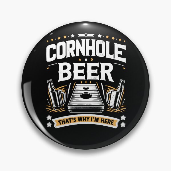 Item preview, Cornhole And Beer That's Why I'm Here Funny Saying designed and sold by Dressed For  Duty.