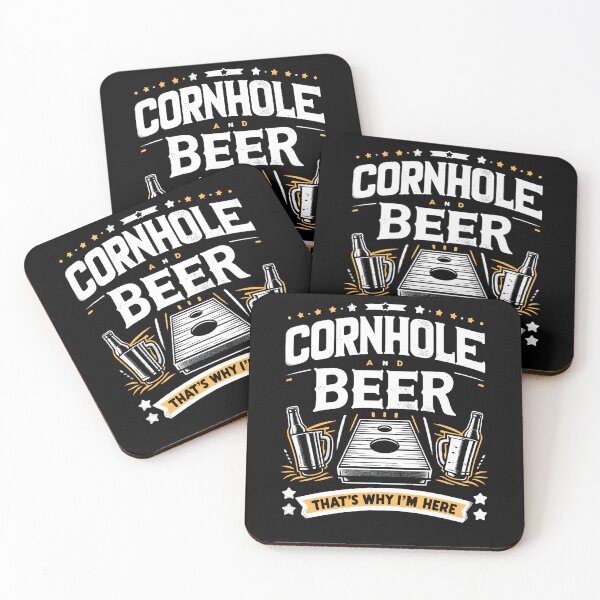 Item preview, Cornhole And Beer That's Why I'm Here Funny Saying designed and sold by Dressed For  Duty.