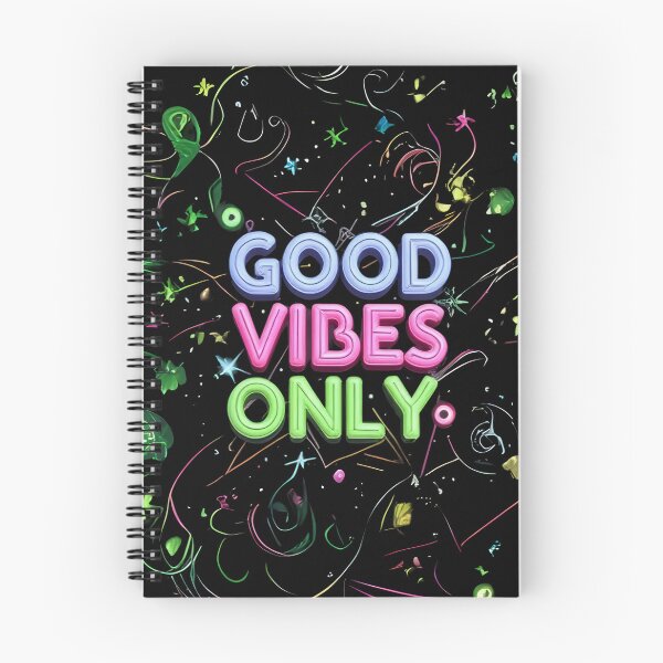 Item preview, Good Vibes Only - Retro Vintage Neon Sign with 70s and 80s Geometric Shapes - Blue, Magenta, Green - For T-Shirts, Hoodies, and More - Extended Version designed and sold by MUGpro.
