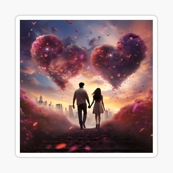 Item preview, Romantic Sunset Walk for Valentines Day designed and sold by Amr Siam.