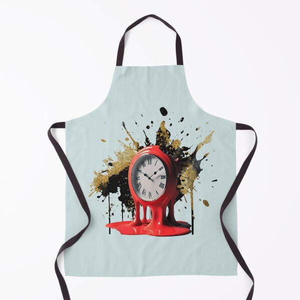 Item preview, Melting Clock with Golden Splashes designed and sold by ChenEngEng.