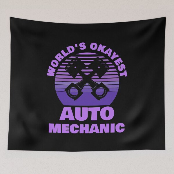 Item preview, World's Okayest Auto Mechanic designed and sold by 87-Aesthetics.