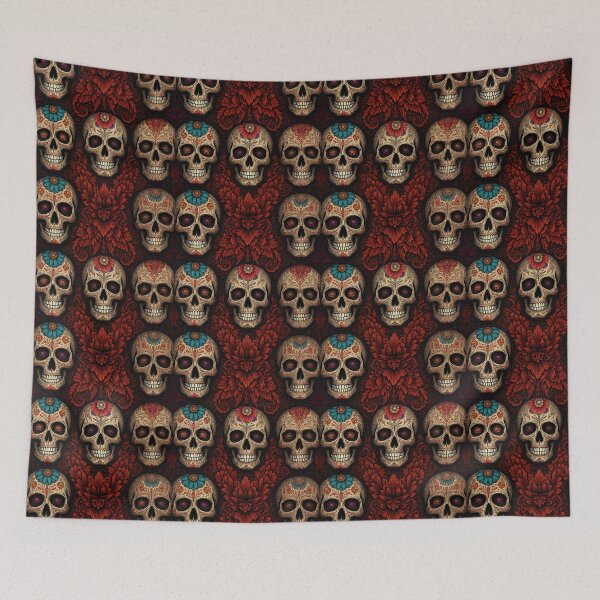 Item preview, Mexican Skull Art Pattern designed and sold by Pattern Unhinged.
