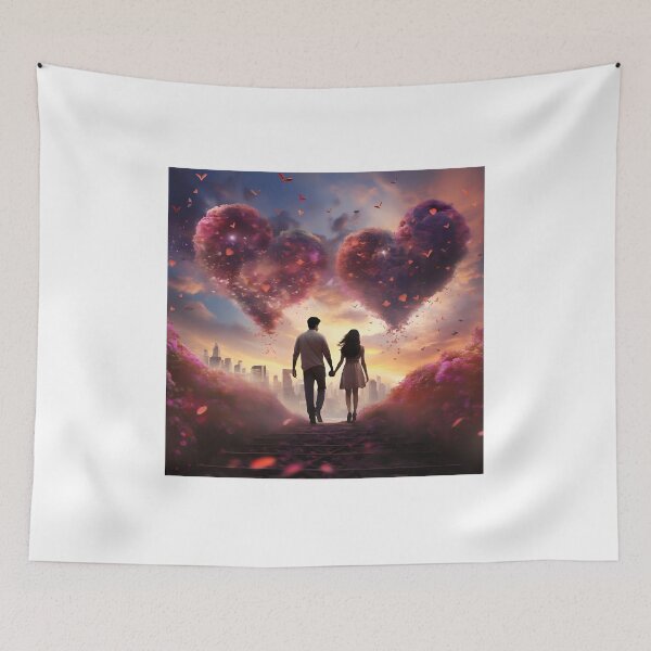 Item preview, Romantic Sunset Walk for Valentines Day designed and sold by Amr Siam.
