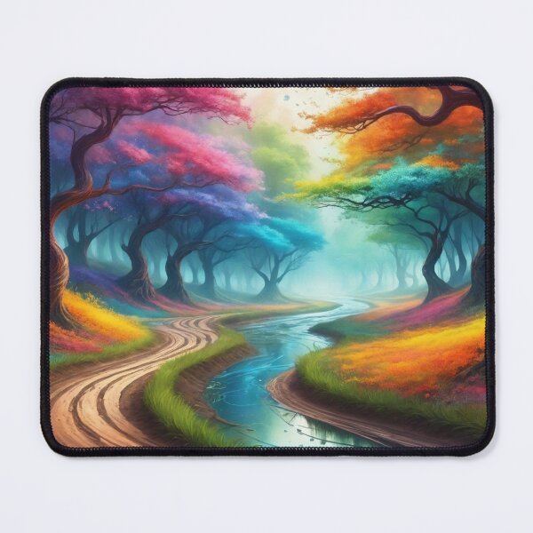 Item preview, Colorful forest - Fantasy illustration designed and sold by Giuseppe Cammino.