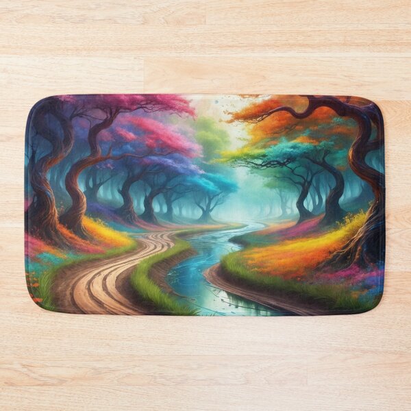 Item preview, Colorful forest - Fantasy illustration designed and sold by Giuseppe Cammino.