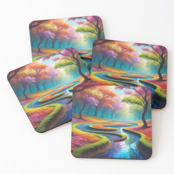Item preview, Colorful forest - Fantasy illustration designed and sold by Giuseppe Cammino.