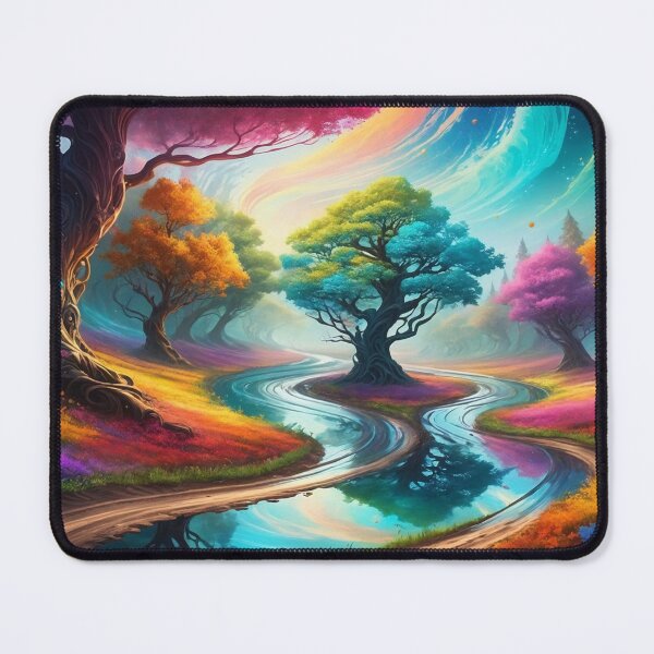 Item preview, Colorful forest - Fantasy illustration designed and sold by Giuseppe Cammino.