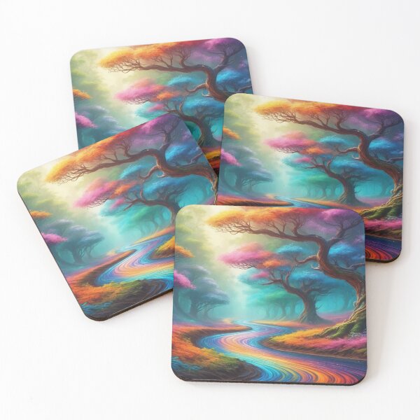Item preview, Colorful forest - Fantasy illustration designed and sold by Giuseppe Cammino.