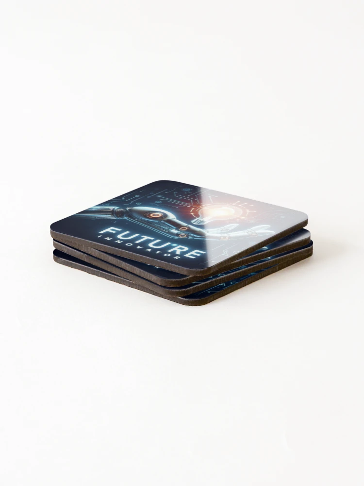 Thumbnail 4 of 5, Coasters (Set of 4), Future Innovator designed and sold by Monem-RASH.