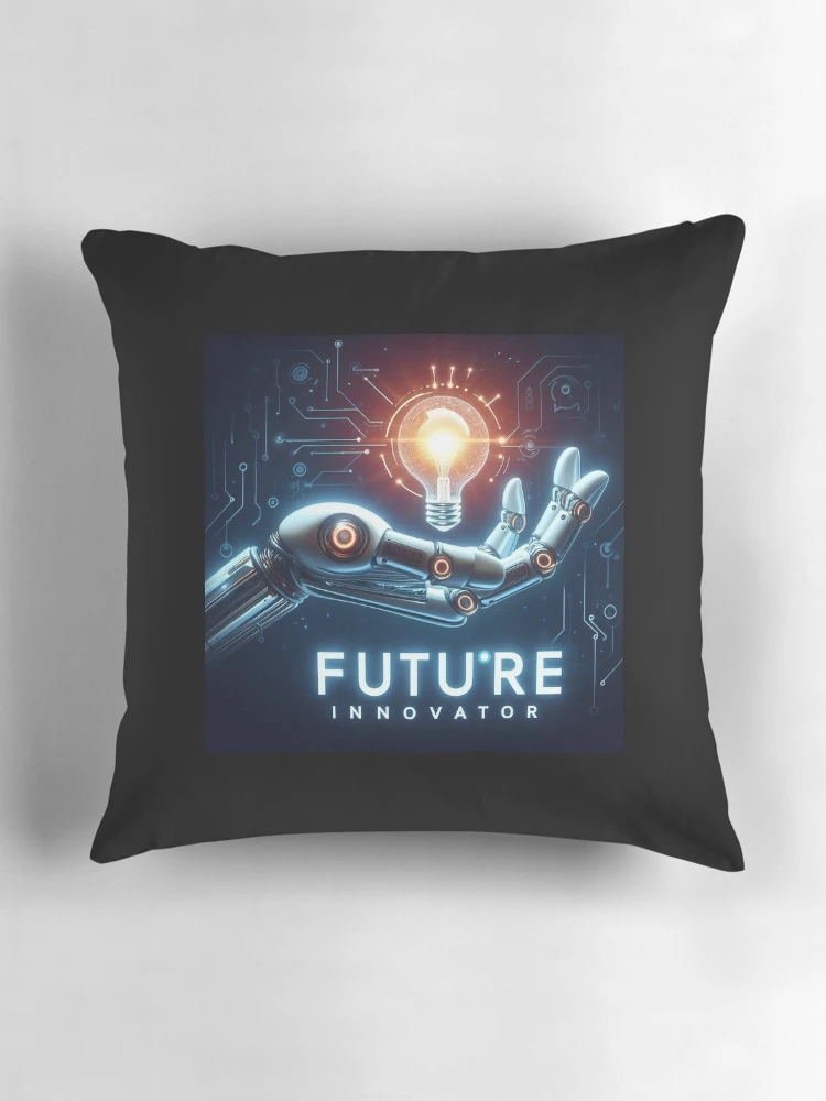 Thumbnail 3 of 4, Pillow, Future Innovator designed and sold by Monem-RASH.