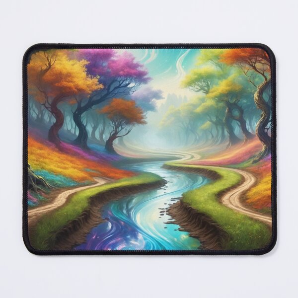Item preview, Colorful forest - Fantasy illustration designed and sold by Giuseppe Cammino.