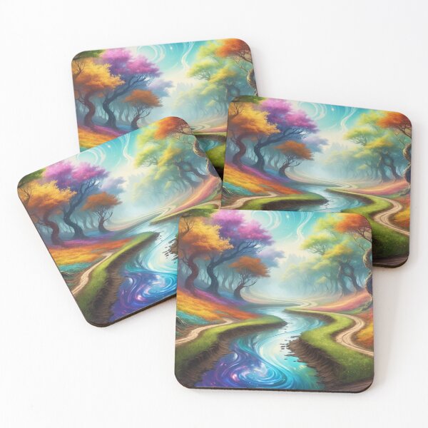 Item preview, Colorful forest - Fantasy illustration designed and sold by Giuseppe Cammino.