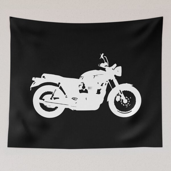 Item preview, White CLASSIC moto print  designed and sold by liudiam.