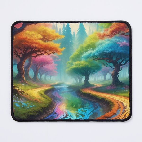Item preview, Colorful forest - Fantasy illustration designed and sold by Giuseppe Cammino.