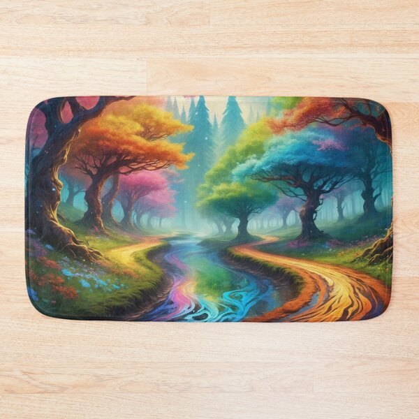 Item preview, Colorful forest - Fantasy illustration designed and sold by Giuseppe Cammino.
