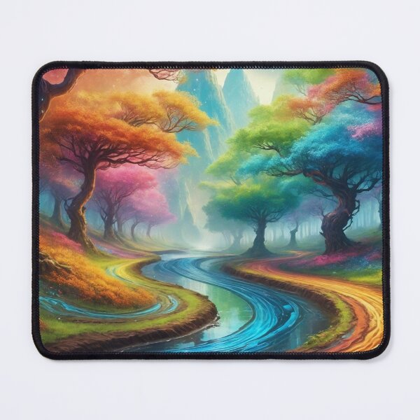 Item preview, Colorful forest - Fantasy illustration designed and sold by Giuseppe Cammino.