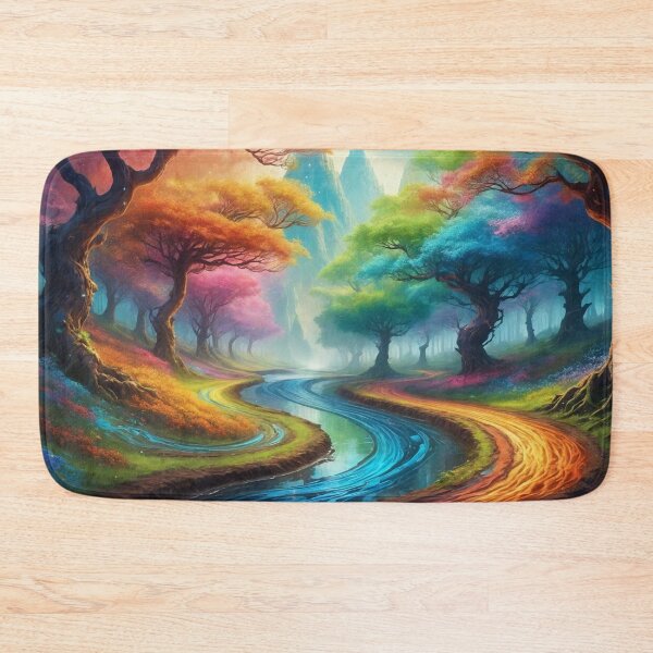 Item preview, Colorful forest - Fantasy illustration designed and sold by Giuseppe Cammino.