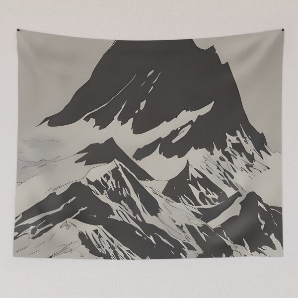 Item preview, Snowy Mountain Illustration designed and sold by the-cc.