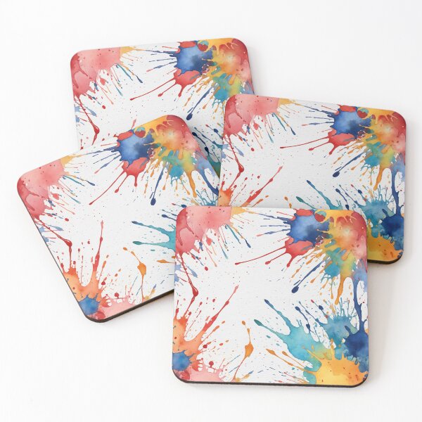 Item preview, Colorful watercolor splashes background designed and sold by Giuseppe Cammino.