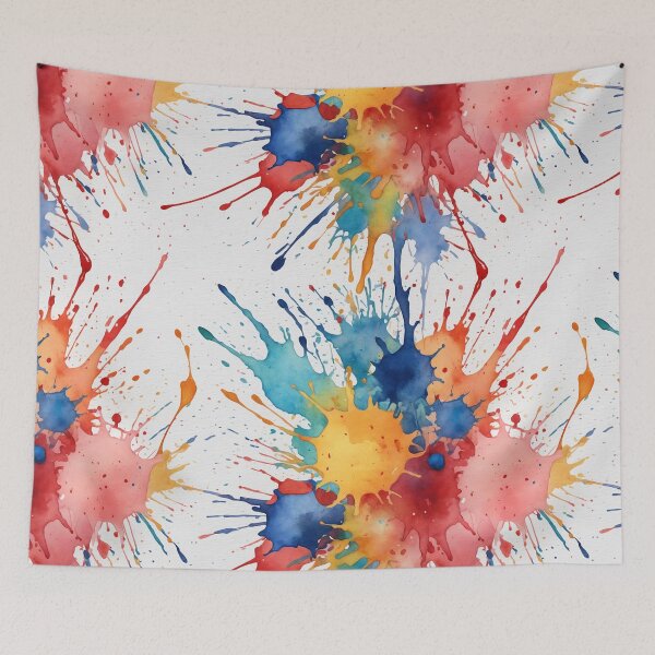 Item preview, Colorful watercolor splashes background designed and sold by Giuseppe Cammino.