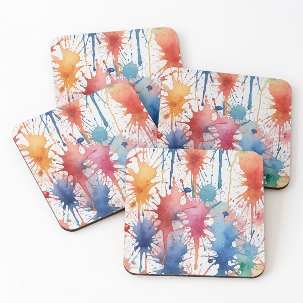 Item preview, Colorful watercolor splashes background designed and sold by Giuseppe Cammino.