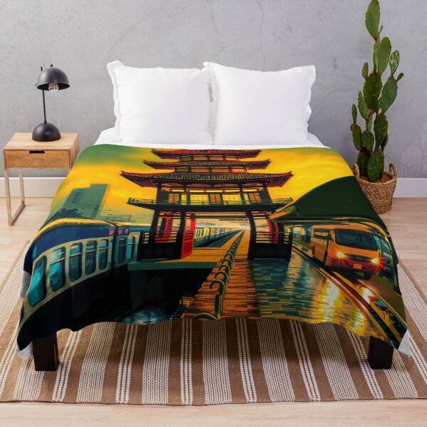 Item preview, Golden Pagoda City Lights designed and sold by PanoramaPrints.