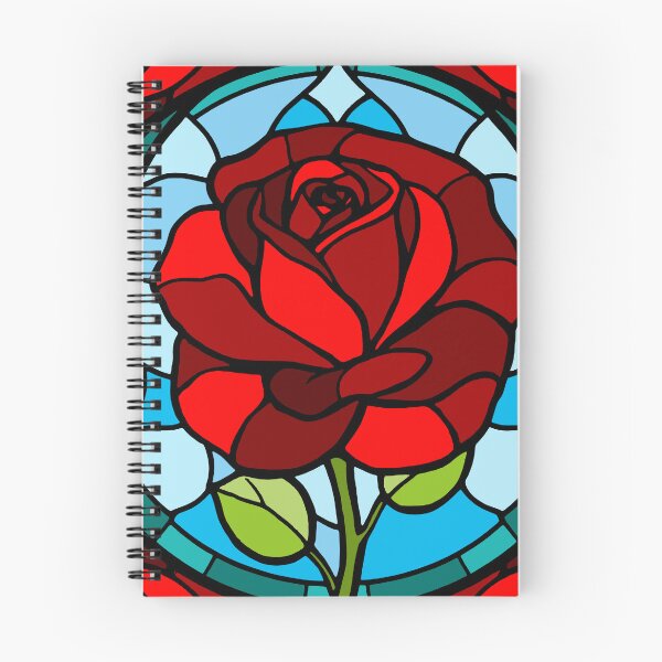Item preview, Stained glass rose designed and sold by SpectrumShine.