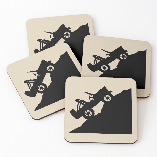 Item preview, 4x4 Hill Climb Silhouette - Black Right designed and sold by BlueSkyTheory.