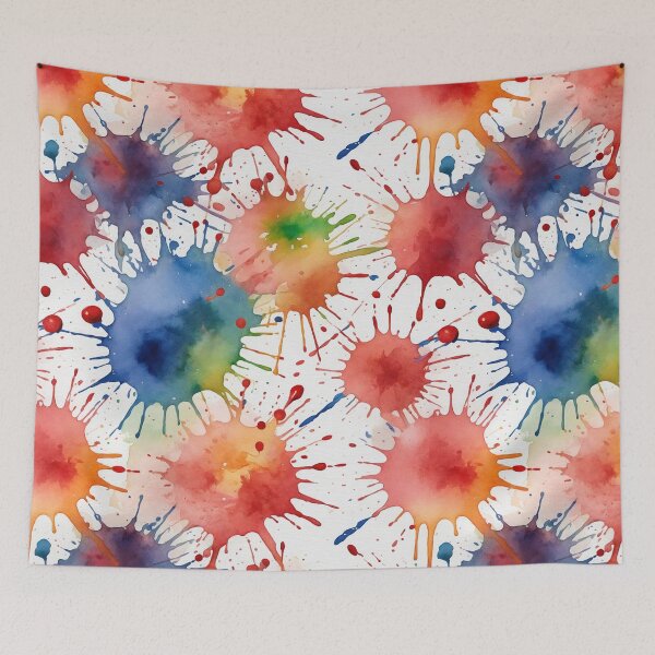 Item preview, Colorful watercolor splashes background designed and sold by Giuseppe Cammino.