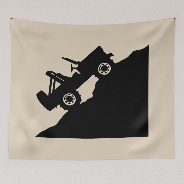 Item preview, 4x4 Hill Climb Silhouette - Black Right designed and sold by BlueSkyTheory.