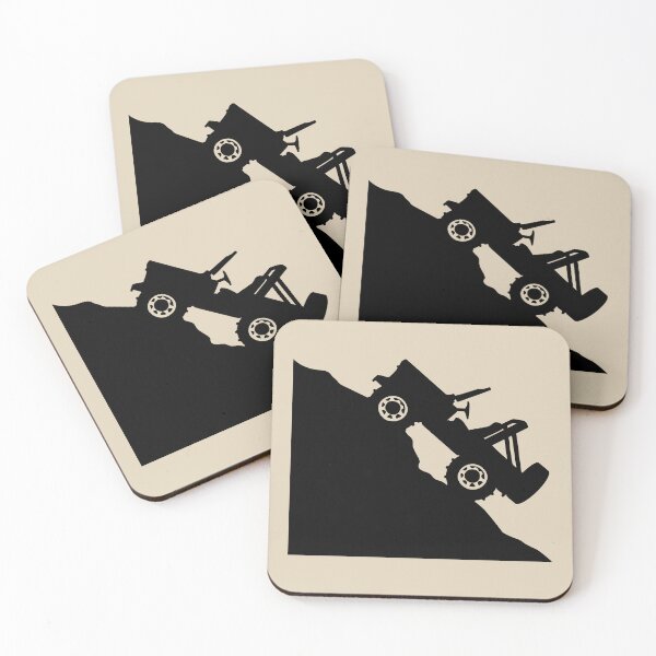 Item preview, 4x4 Hill Climb Silhouette - Black Left designed and sold by BlueSkyTheory.