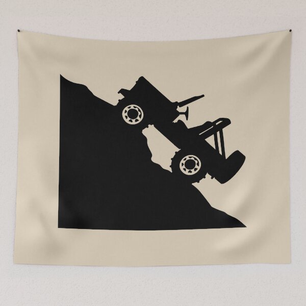 Item preview, 4x4 Hill Climb Silhouette - Black Left designed and sold by BlueSkyTheory.