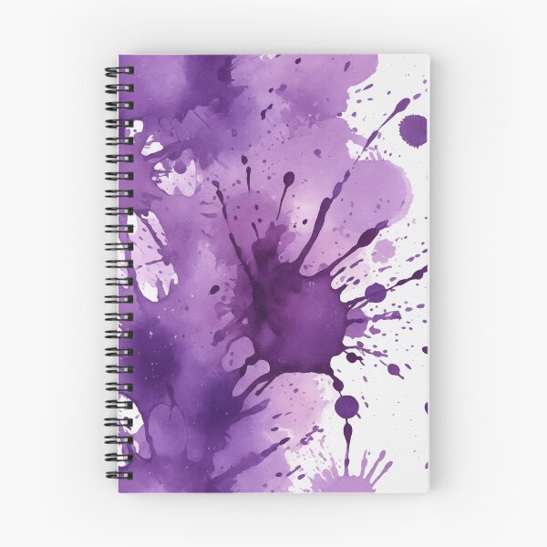 Item preview, Purple watercolor splashes background designed and sold by Giuseppe Cammino.