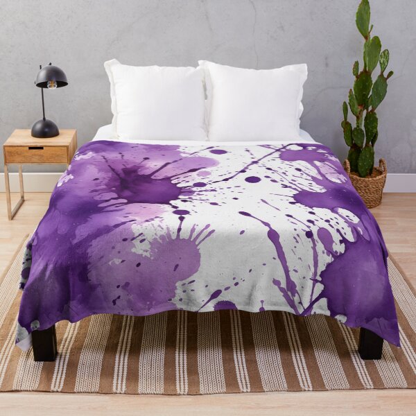 Item preview, Purple watercolor splashes background designed and sold by Giuseppe Cammino.