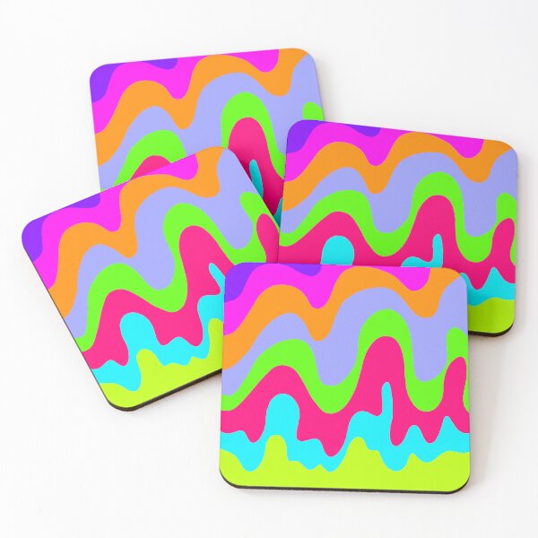 Item preview, Vibrant melted Colors - Pink purple green blue designed and sold by KennyLucky.