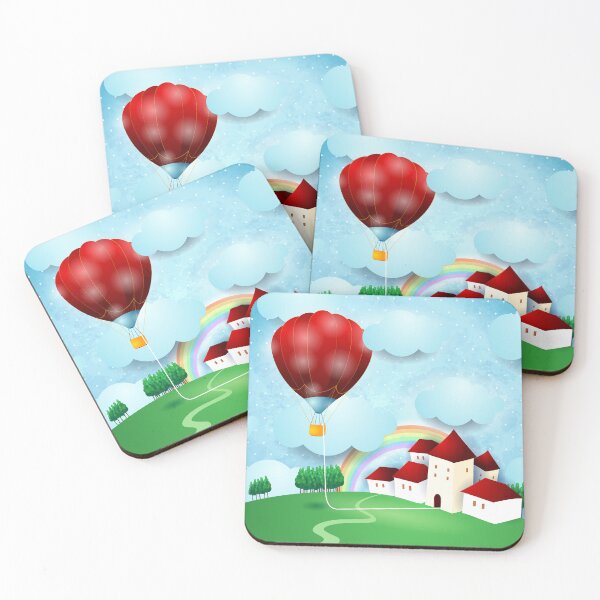Item preview, Daydreaming, hot air balloon and home designed and sold by LuisaVenturoli.