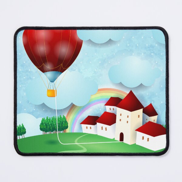 Item preview, Daydreaming, hot air balloon and home designed and sold by LuisaVenturoli.