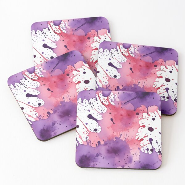 Item preview, Purple watercolor splashes background designed and sold by Giuseppe Cammino.