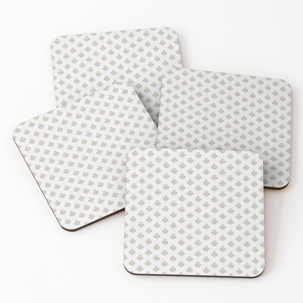 Item preview, Small scale floral block print designed and sold by hellcom.