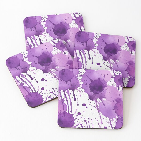 Item preview, Purple watercolor splashes background designed and sold by Giuseppe Cammino.