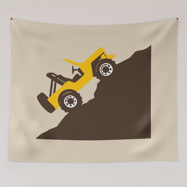 Item preview, 4x4 Hill Climb - Yellow Brown Right designed and sold by BlueSkyTheory.
