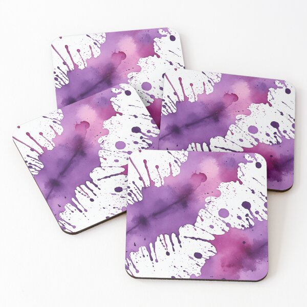 Item preview, Purple watercolor splashes background designed and sold by Giuseppe Cammino.