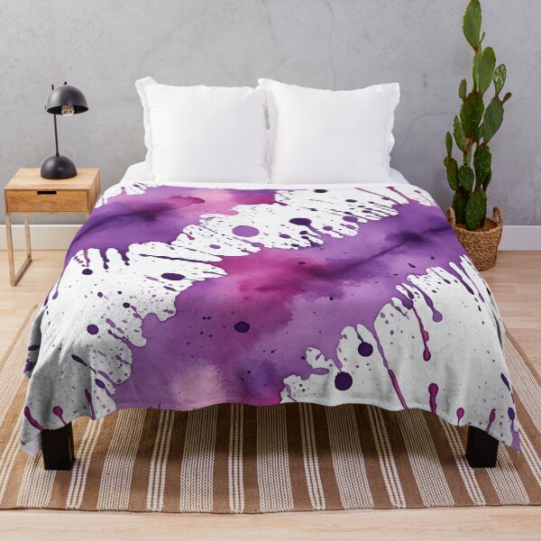 Item preview, Purple watercolor splashes background designed and sold by Giuseppe Cammino.