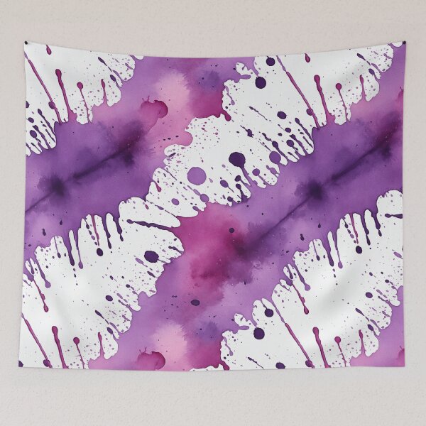 Item preview, Purple watercolor splashes background designed and sold by Giuseppe Cammino.
