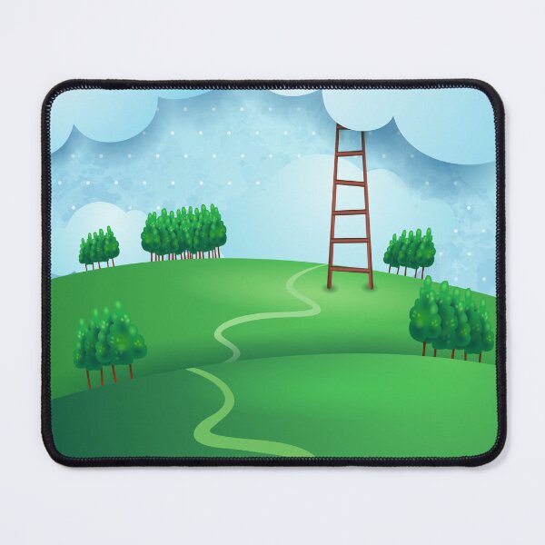 Item preview, Daydreaming, with ladder and clouds designed and sold by LuisaVenturoli.